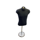 Black Shirt Form & Neckblock Mannequin Adjustable Height Stand 38-3/4" Bust