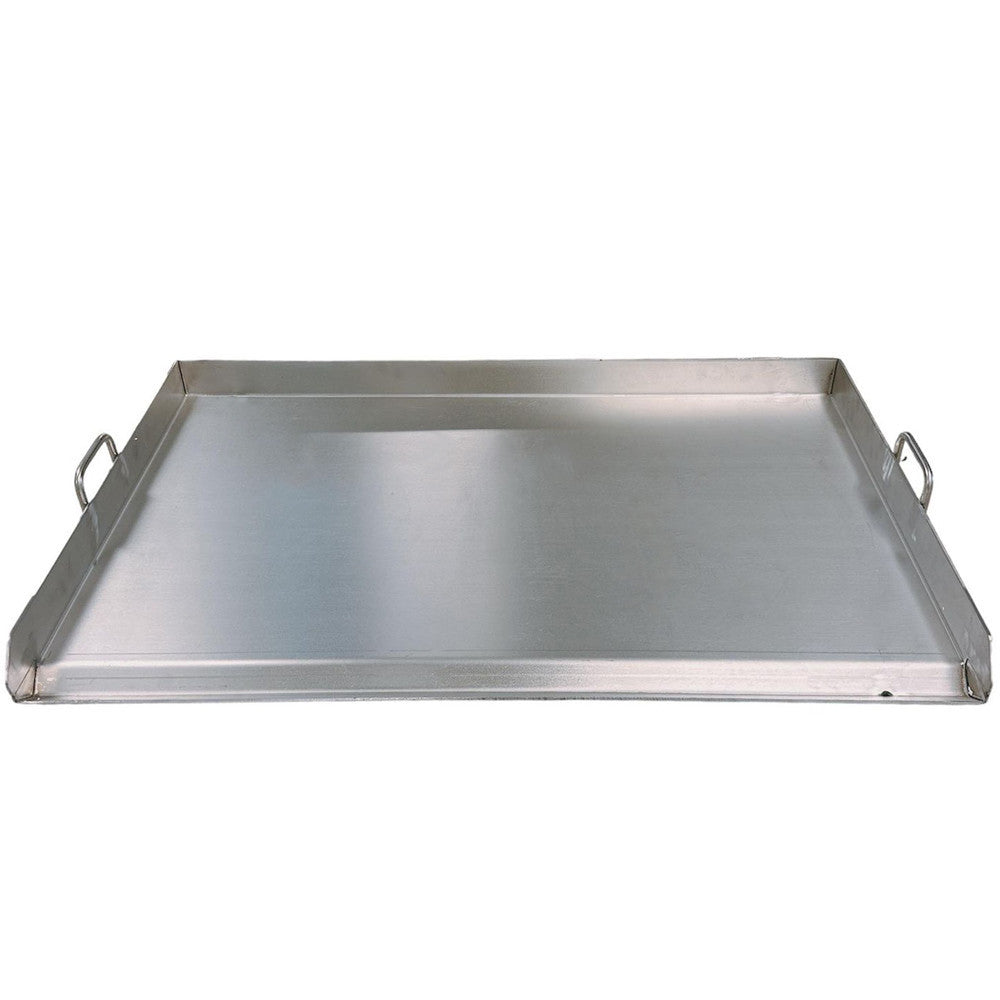 Heavy Duty 35-1/2'' Stainless Steel Flat Top Griddle Grill Plancha Double Burner