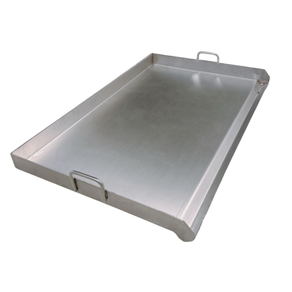 Heavy Duty 35-1/2'' Stainless Steel Flat Top Griddle Grill Plancha Double Burner