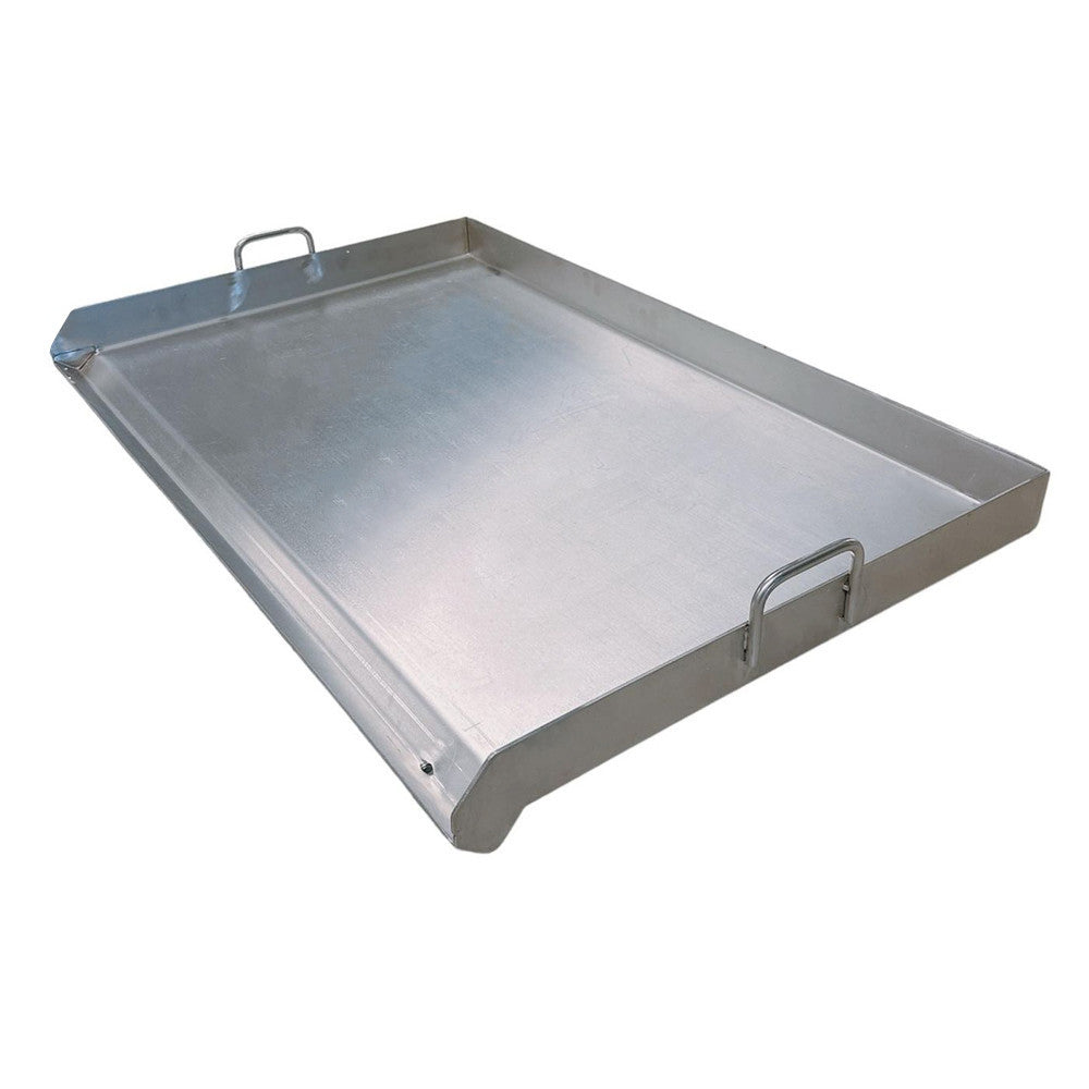 Heavy Duty 35-1/2'' Stainless Steel Flat Top Griddle Grill Plancha Double Burner