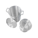 30 Qt Aluminum Turkey Fryer Pot Portable Gas Burner Outdoor Cooking Frying Pot