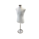 Cream Coat Form & Neckblock Mannequin Adjustable Height Stand 39" Bust 35" Waist