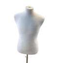 Cream Coat Form & Neckblock Mannequin Adjustable Height Stand 39" Bust 35" Waist