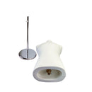 Cream Coat Form & Neckblock Mannequin Adjustable Height Stand 39" Bust 35" Waist