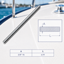 Stainless Steel 6 Ft Fully Threaded Rod, All Thread Rod for Marine, Deck, Rigging, Fastening, and Outdoor Hardware