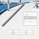 Stainless Steel 6 Ft Fully Threaded Rod, All Thread Rod for Marine, Deck, Rigging, Fastening, and Outdoor Hardware