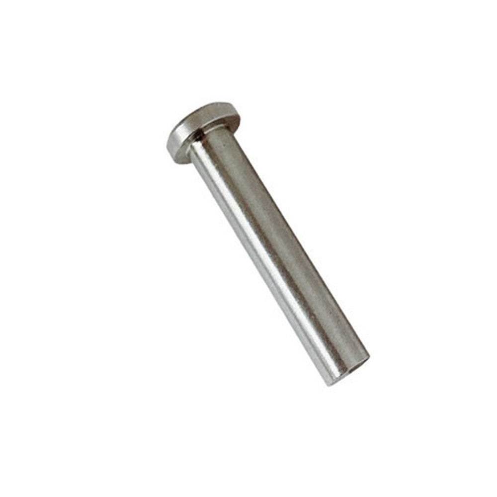 4 Pcs Stainless Steel 1/4" Slimeline Flat Head Receiver Swageless Terminal