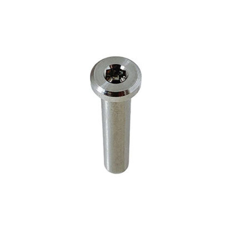 4 Pcs Stainless Steel 1/4" Slimeline Flat Head Receiver Swageless Terminal