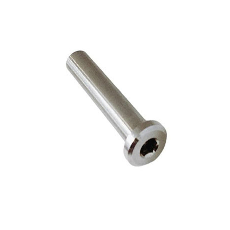 4 Pcs Stainless Steel 1/4" Slimeline Flat Head Receiver Swageless Terminal