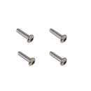 4 Pcs Marine Stainless Steel 1/4" Tampered Proof Panhead Screw Fully Threaded