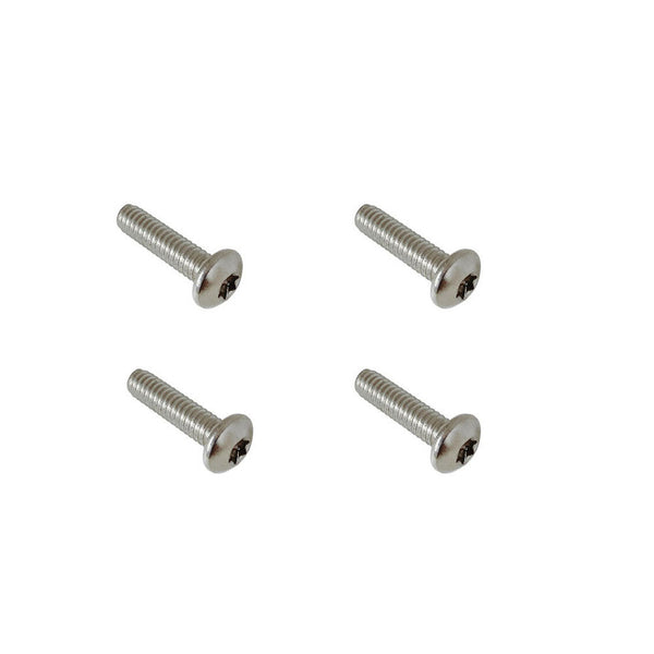 4 Pcs Marine Stainless Steel 1/4" Tampered Proof Panhead Screw Fully Threaded