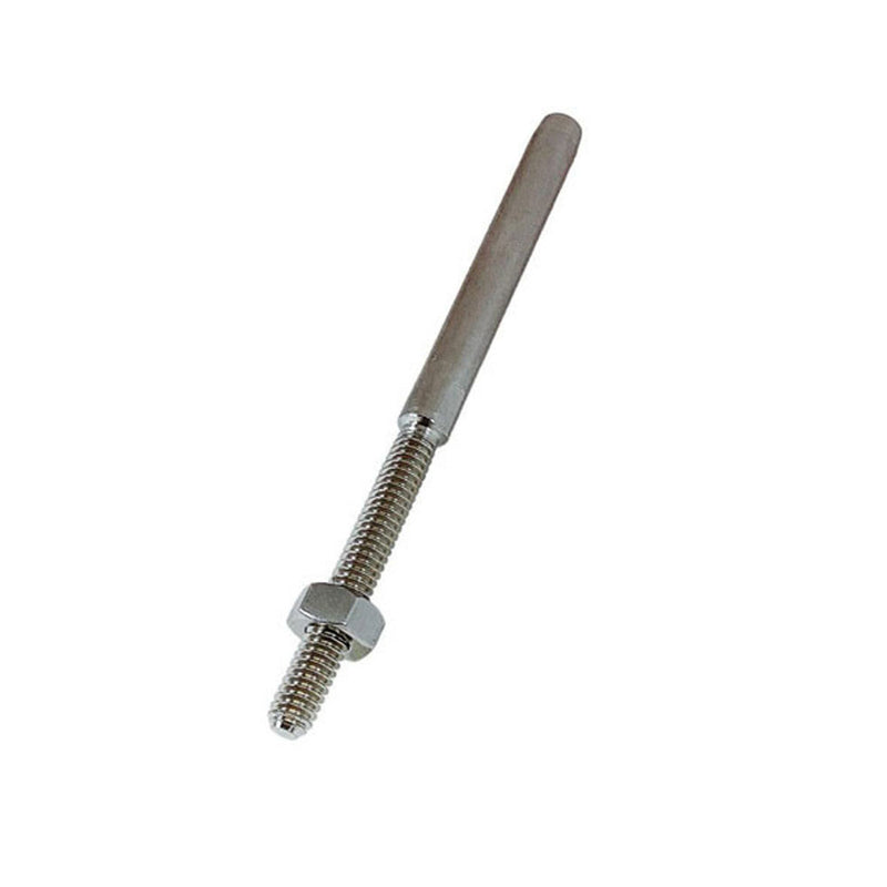 Marine Boat T316 Stainless Steel Hand Swage Stud Swage Terminal Cable Rail