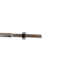 4 Pc Set Marine T316 Stainless Steel Hand Swage Stud, Swage Terminal Cable Rail Fitting for Deck, Dock, and Wire Rope Railing