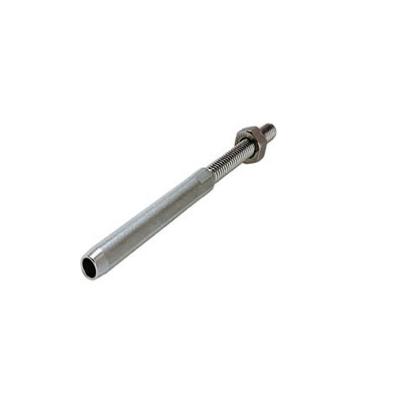 Marine T316 Stainless Steel T316 1/4" Hand Swage Lifeline Stud RH Cable Rail