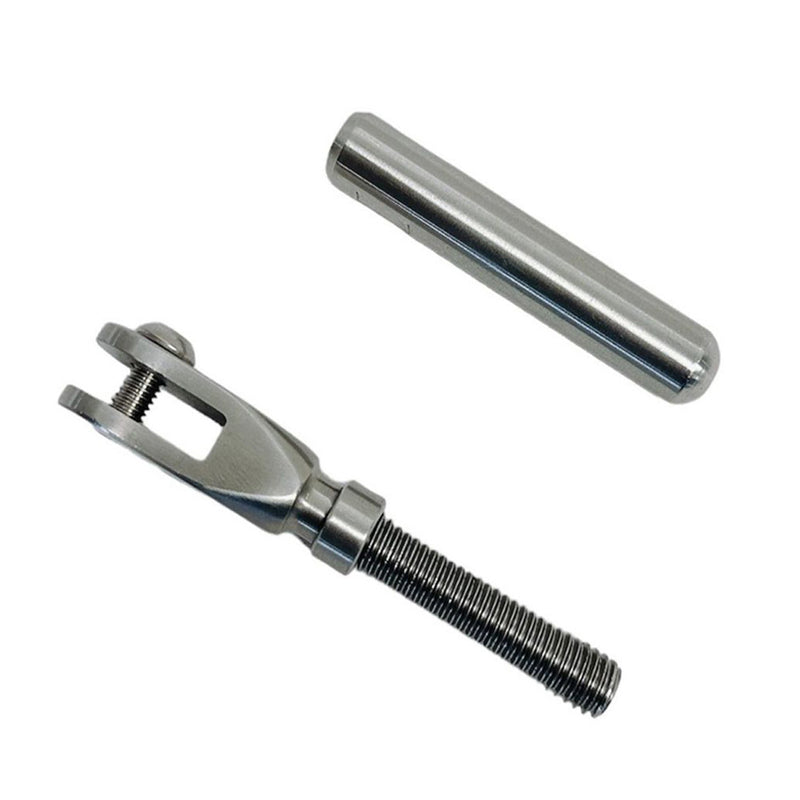 4 Pcs Marine Stainless Steel 3/16" Cable Streamline Adjustable Jaw Cable Rail