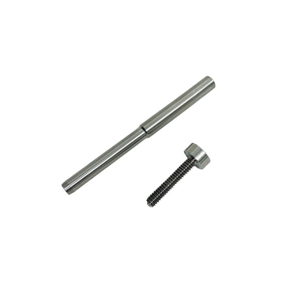 4 Pc Set Marine T316 Stainless Steel Adjustable Swage Stud, Cable Railing Wire Rope Terminal Fitting for Deck, Dock, and Rail Systems