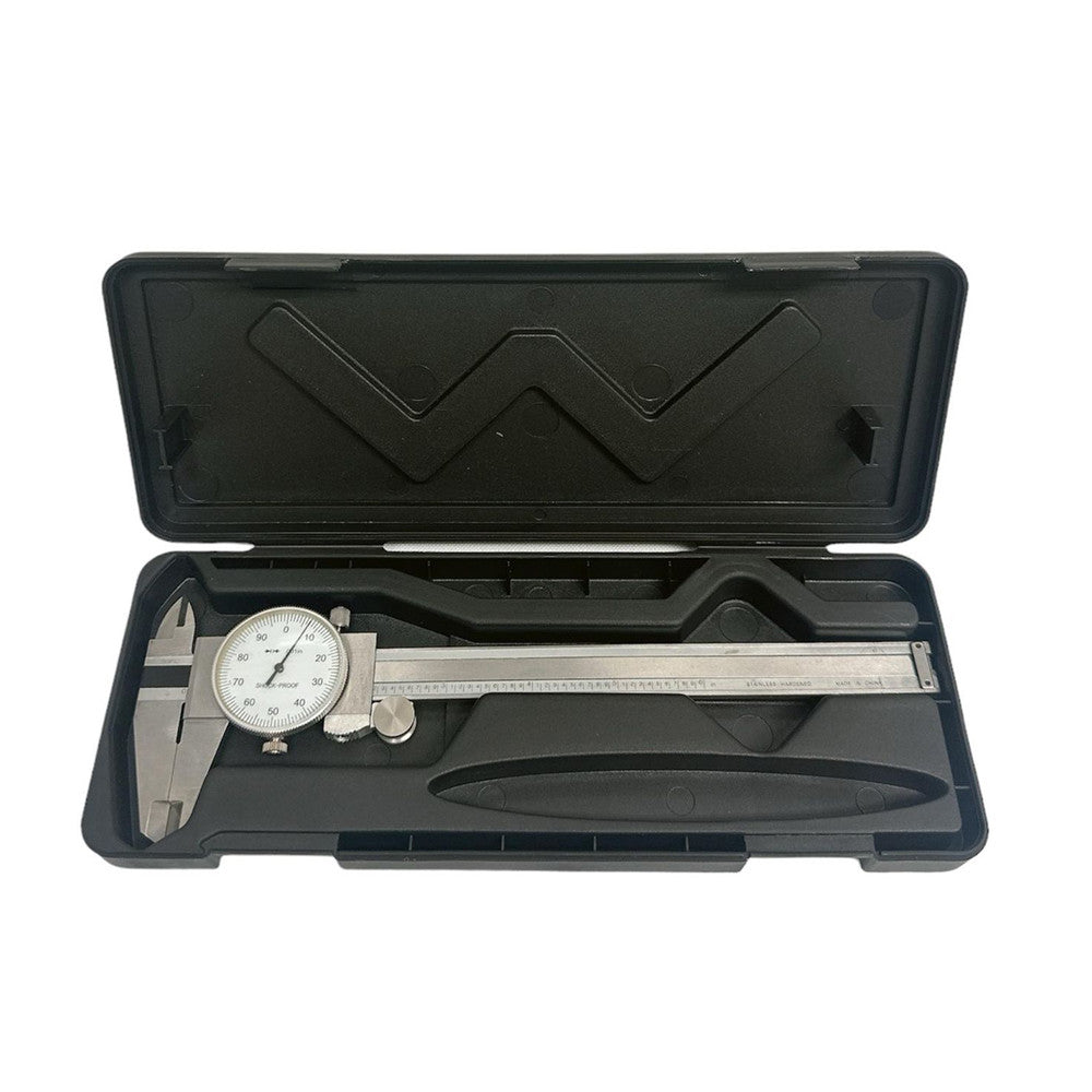 White Face 0-6" stainless Steel 4 Way Dial Caliper Shock Proof .001" Graduation