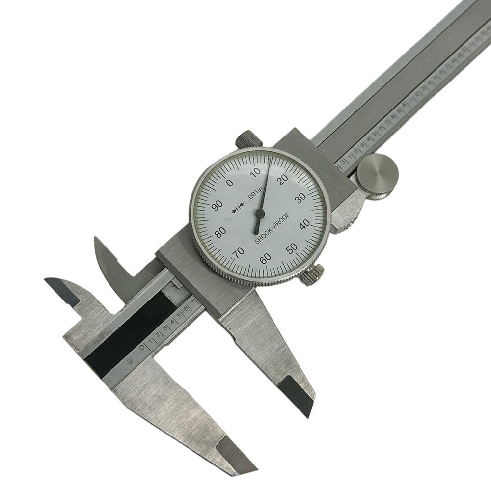 White Face 0-6" stainless Steel 4 Way Dial Caliper Shock Proof .001" Graduation
