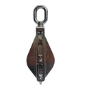 Stainless Steel Double Sheave Swivel Eye Block 3/16" Cable Wire Rope 1450 Lb WLL