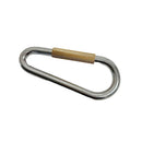 4 Pc Set Marine T304 Stainless Steel Quick Link, Spring Loaded Lock Carabiner for Rope, Chain, Cable, and Outdoor Hardware