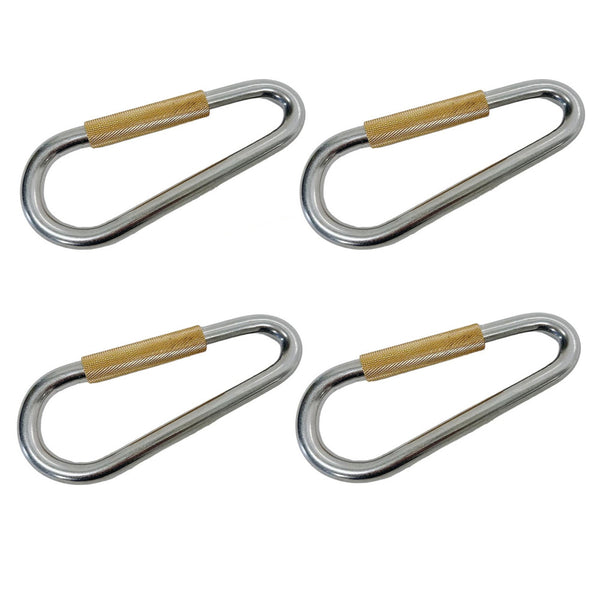 4 Pcs Marine T304 Stainless Steel 7/16" Quick Link Spring Load Lock 880 Lbs WLL