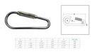 Marine Boat T304 Stainless Steel Quick Link Spring Loaded Lock Carabiner