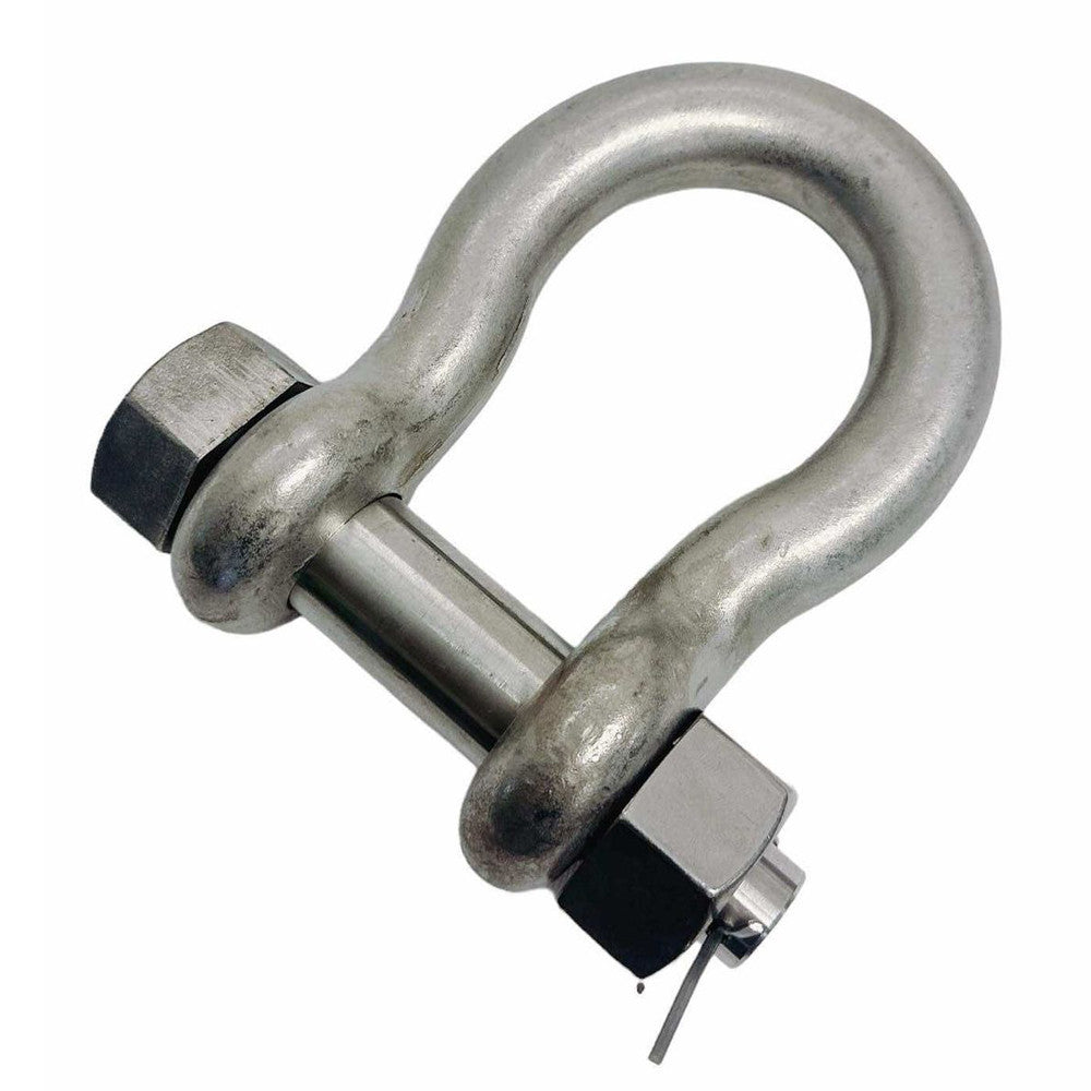 Marine T316 Stainless Steel Drop Forged Bolt Pin Anchor Shackle, Heavy Duty Boat Chain Rigging Shackle for Dock and Marine Use