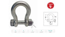 Marine T316 Stainless Steel Drop Forged 5/8" Bolt Pin Anchor Shackle 4000 Lb WLL