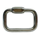 4 Pcs 1/4" T316 Stainless Steel 2-1/8" x 1-11/16" Square Quick Link 990 Lbs WLL