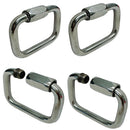 4 Pcs 5/16" T316 Stainless Steel 2-3/4" x 2-1/8" Square Quick Link 1400 Lbs WLL