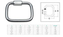 Marine Boat T316 Stainless Steel Square Quick Link Locking Carabiner