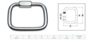 Marine Boat T316 Stainless Steel Square Quick Link Locking Carabiner