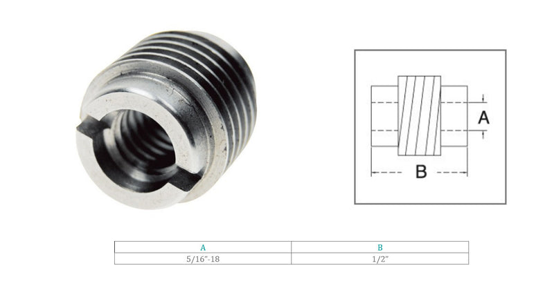 Marine Boat Stainless Steel T303 5/16''-18 Threaded Lag Insert Cable Rail Screw