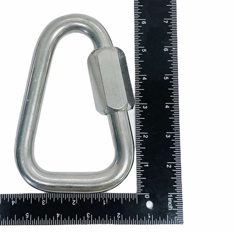 Marine T316 Stainless Steel 23/32" Delta Quick Link Triangle Link 9,200 Lbs WLL