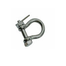 5 Pc Set Stainless Steel 316 Bolt Pin Anchor Shackle with Oversized Pin, Marine Boat Rigging Connector for Chain, Rope, and Cable