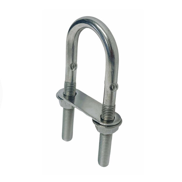 Marine Boat T304 Formed Stainless Steel 3" U-Bolt Nuts Washers And Plate