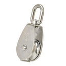 Stainless Steel Single Pulley Swivel Eye Hoist 1", 1-1/4", 2"