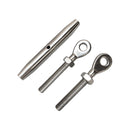Stainless Steel EYE EYE Closed Body Turnbuckle 3/16", 1/4", 5/16", 3/8"