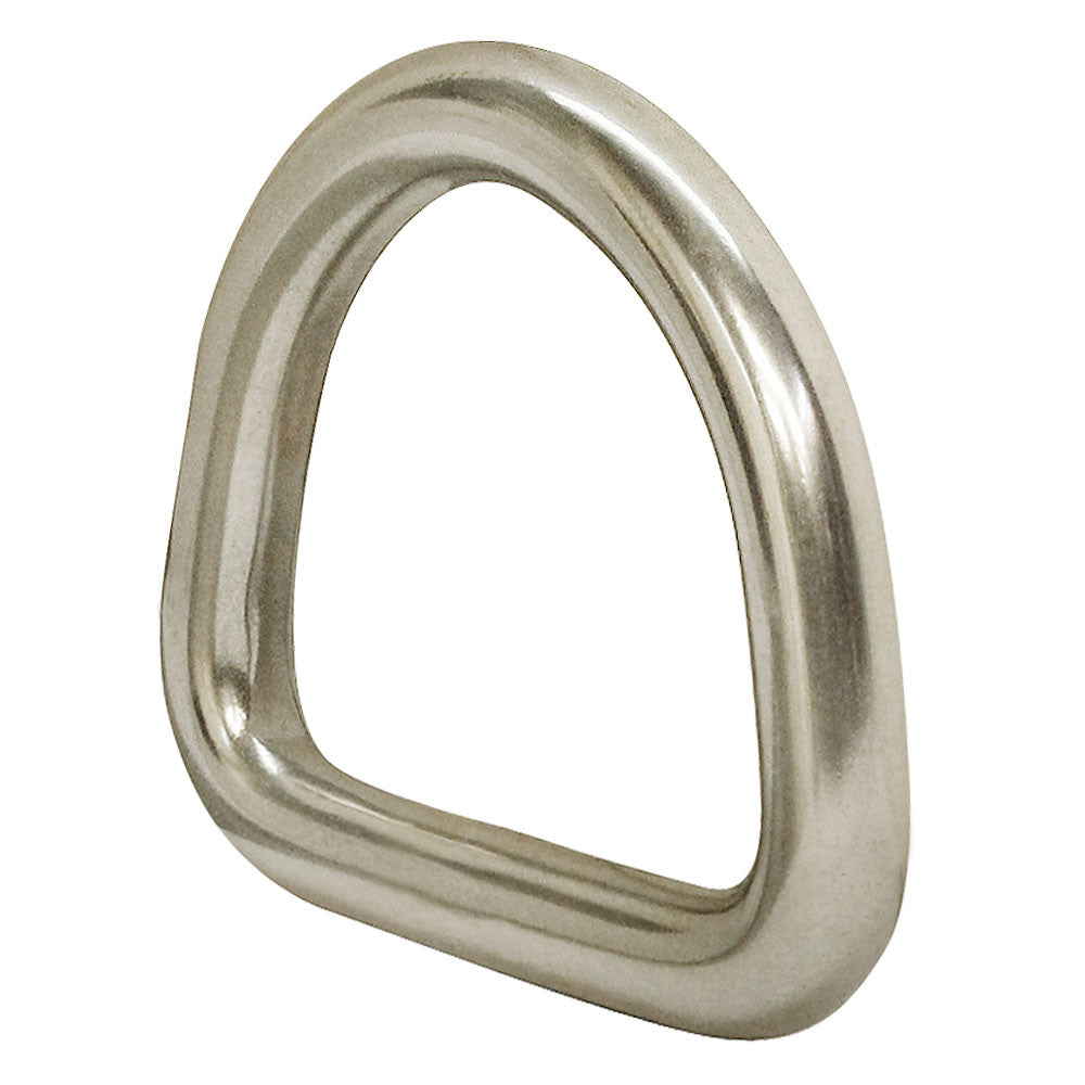 5 Pc Set 5/16" Marine Boat Stainless Steel D Ring, Welded Formed D-Ring for Rigging, Lifting, Tie Down, and Outdoor Use