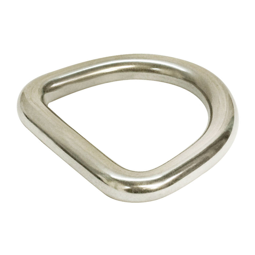 5 Pc Set 5/16" Marine Boat Stainless Steel D Ring, Welded Formed D-Ring for Rigging, Lifting, Tie Down, and Outdoor Use