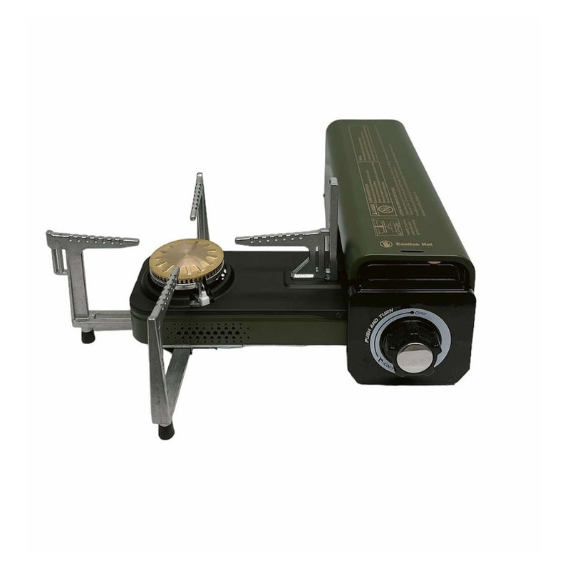 Green Portable Folding Single Burner Butane Stove 7250BTU Foldable Camping Stove