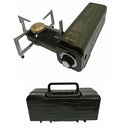 Green Portable Folding Single Burner Butane Stove 7250BTU Foldable Camping Stove