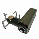Green Portable Folding Single Burner Butane Stove 7250BTU Foldable Camping Stove