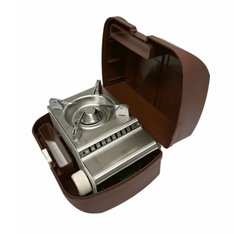 Mini 9'' x 5-1/2'' Portable Burner Butane Stove 6,350 BTU Compact Camp Stove