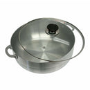 14 Qt Aluminum Caldero Cookware Pot Dutch Oven With Glass Lid Satin Finish