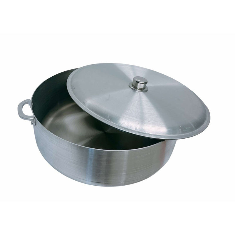20 Qt Aluminum Caldero Cookware Pot Dutch Oven With Lid Satin Finish