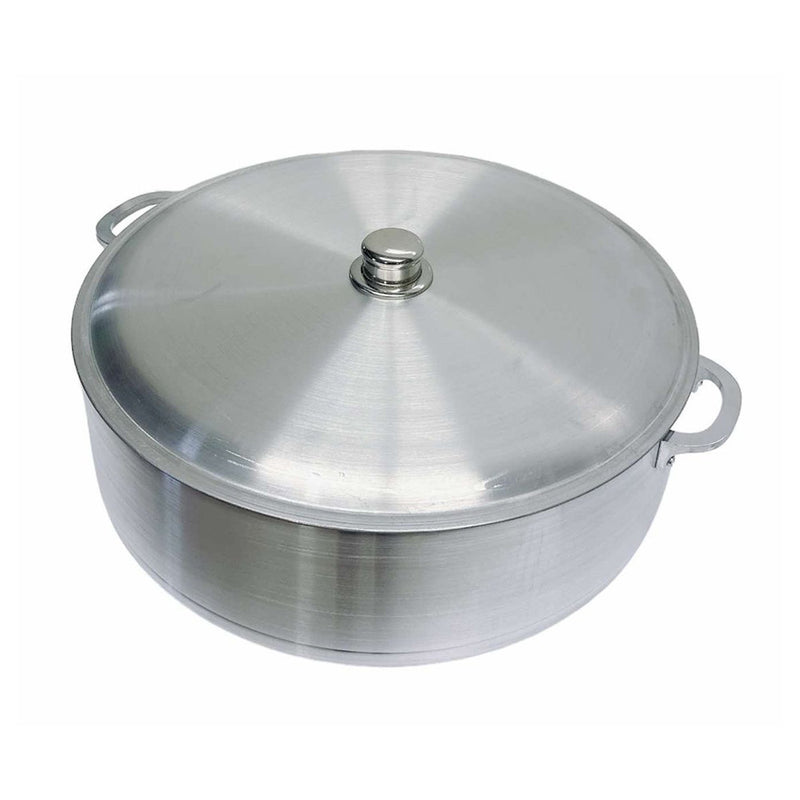 31 Qt Aluminum Caldero Cookware Pot Dutch Oven With Lid Satin Finish