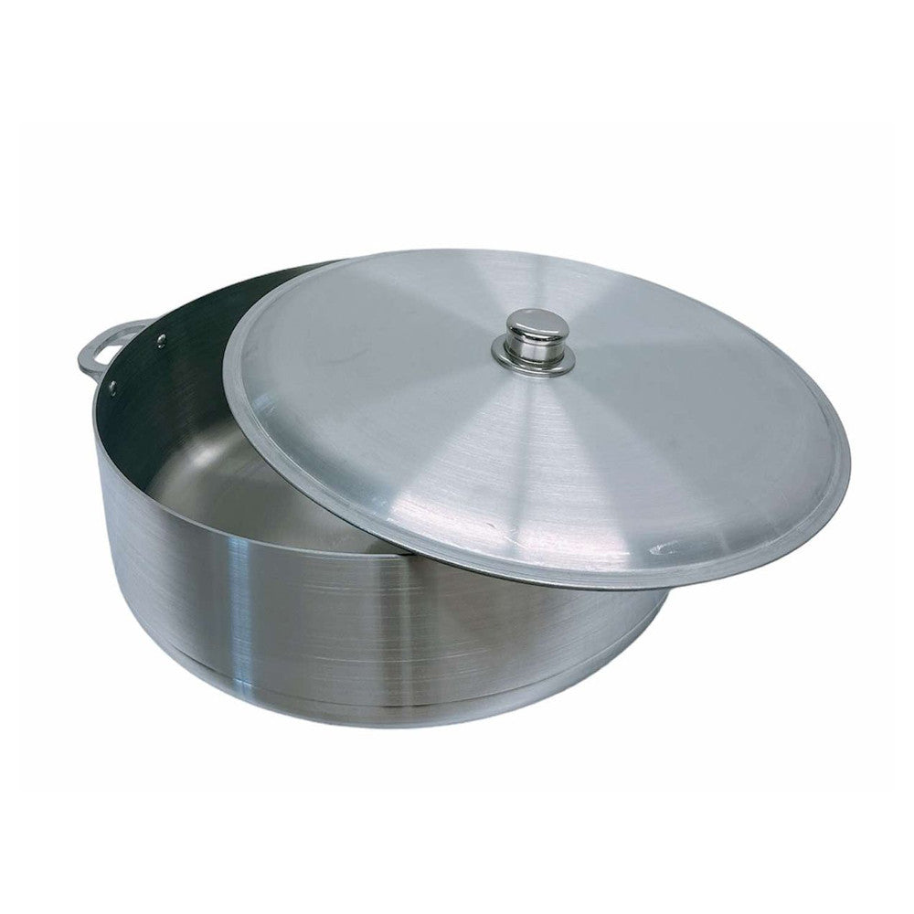 31 Qt Aluminum Caldero Cookware Pot Dutch Oven With Lid Satin Finish