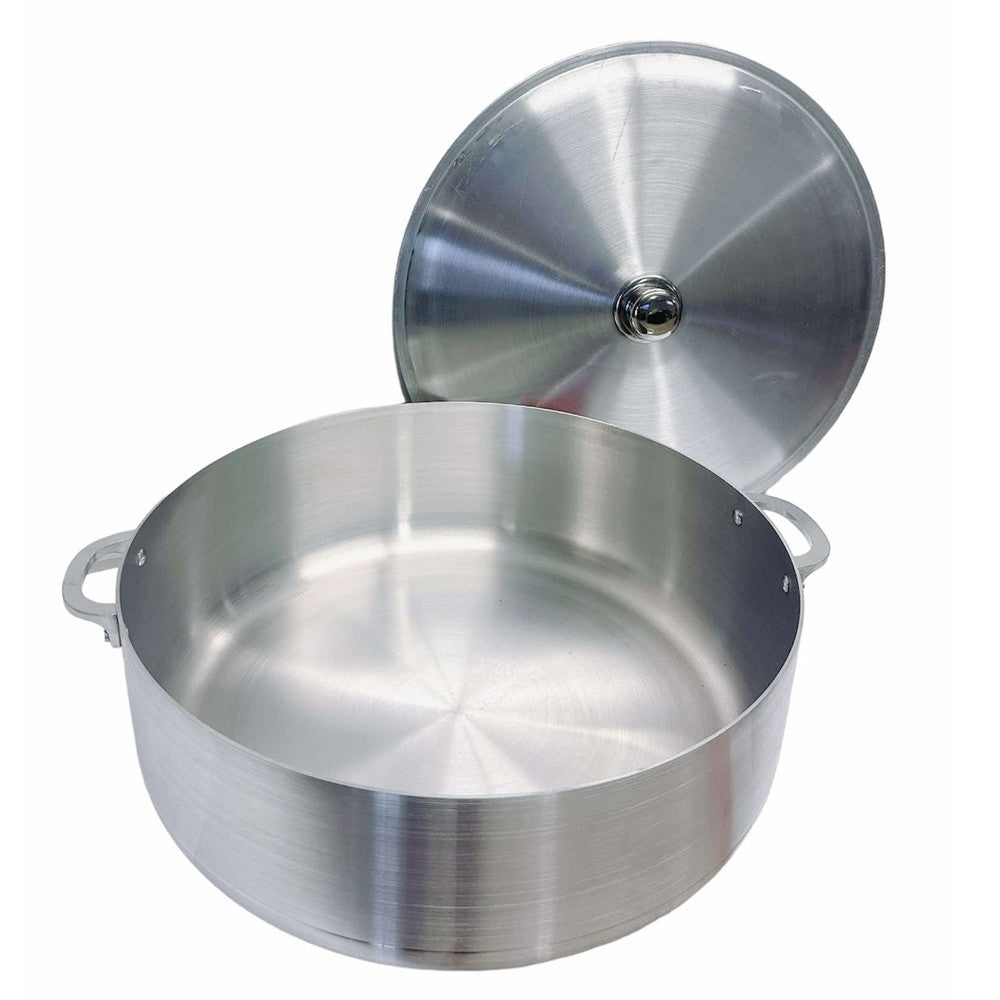 31 Qt Aluminum Caldero Cookware Pot Dutch Oven With Lid Satin Finish