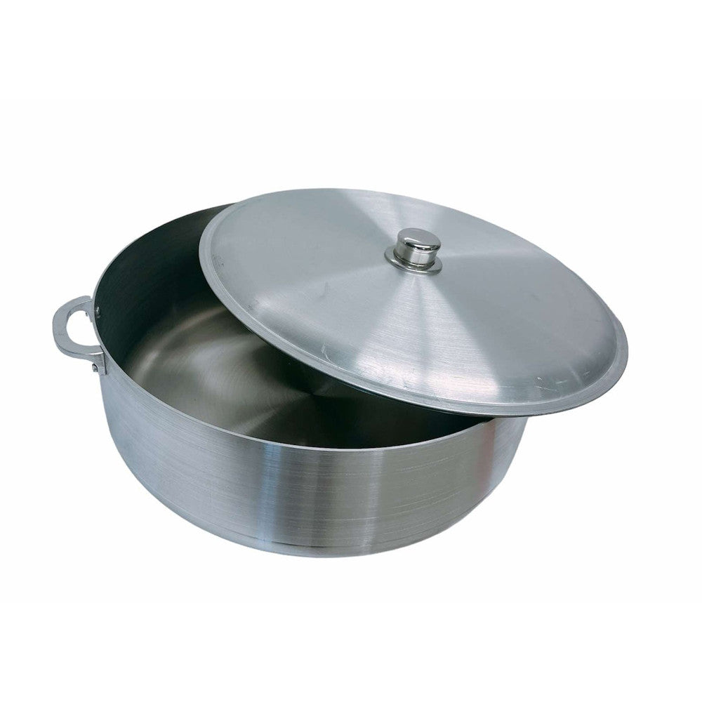 31 Qt Aluminum Caldero Cookware Pot Dutch Oven With Lid Satin Finish